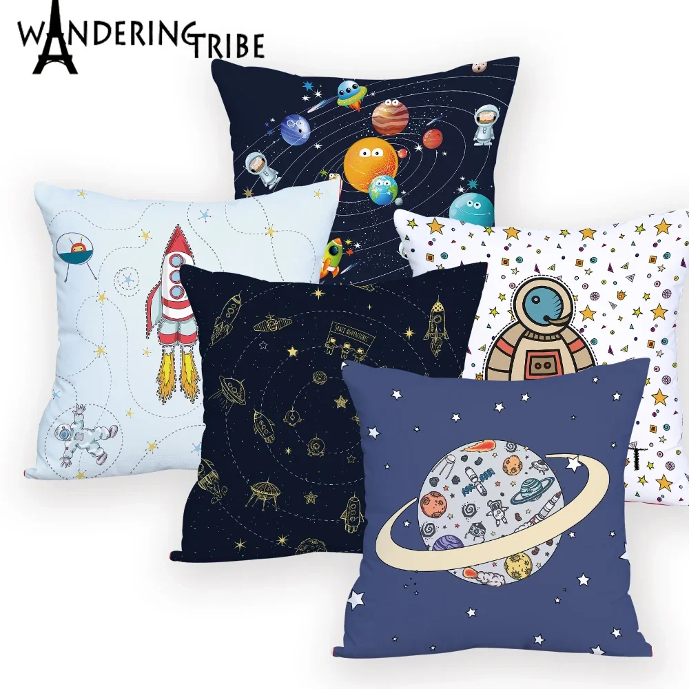 Space Pillow Home Pillow2019New Pillow Universe Sun Planet Pillow Cushion Covers Custom Decorative Pillow Cover Spaceship Cushio