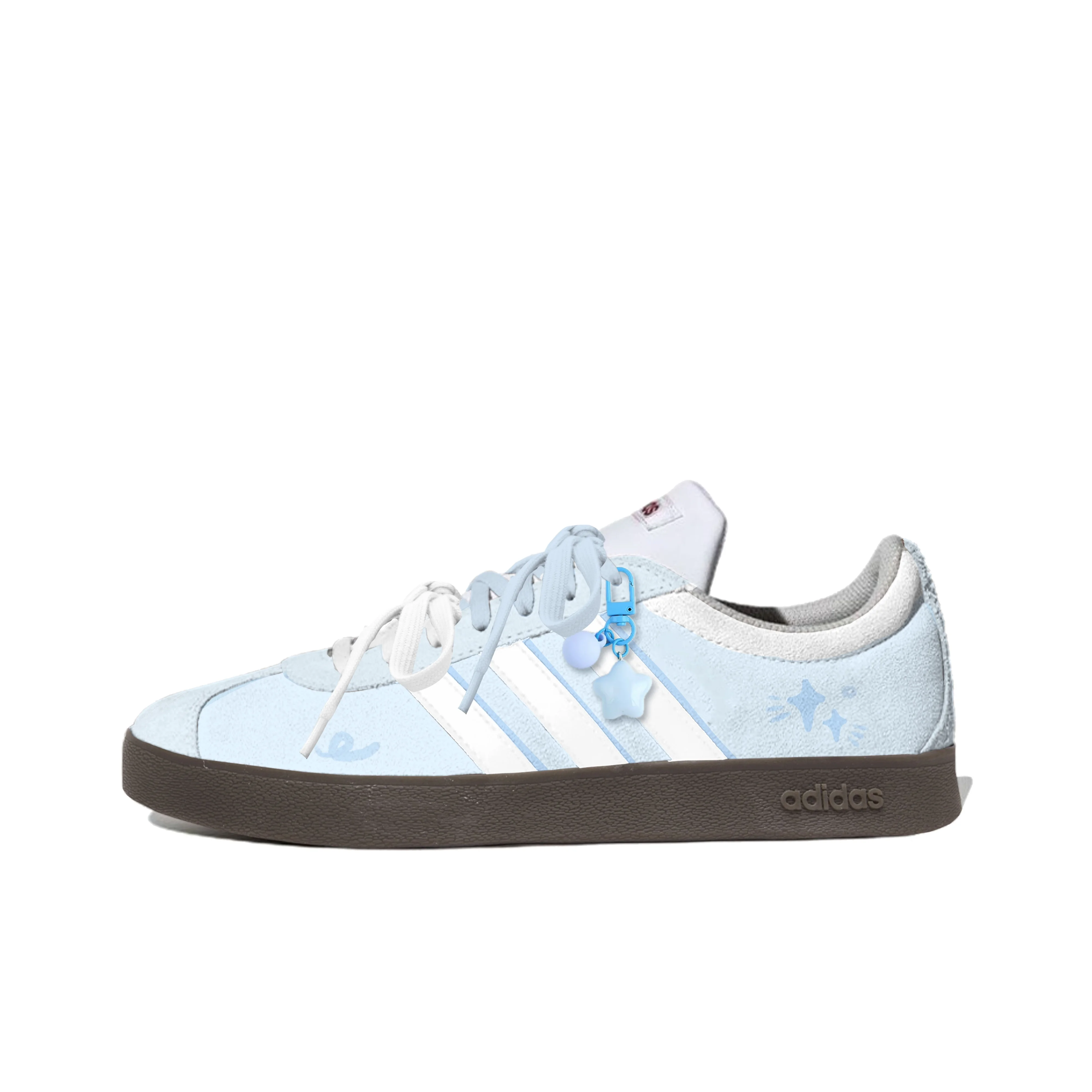 Adidas Vl Court Classic German Army Trainers Women's Low Top White/Blue JS3003(Team2740-