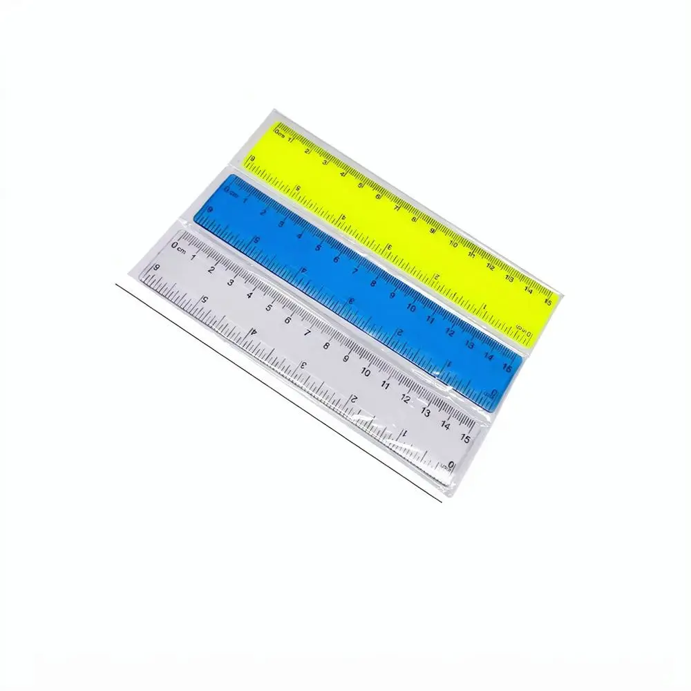 Clear Plastic 15cm Straight Ruler For Haiyuan Stationery Student Office Measuring Tool School Drawing Aid