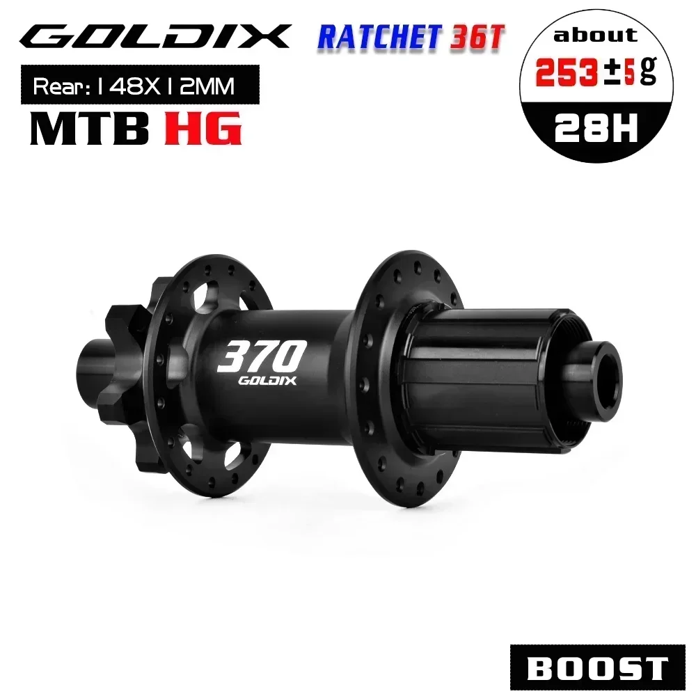 GOLDIX 370 BOOST Hubs 28 Holes MTB Disc Brake Noisy Mtb Hubs