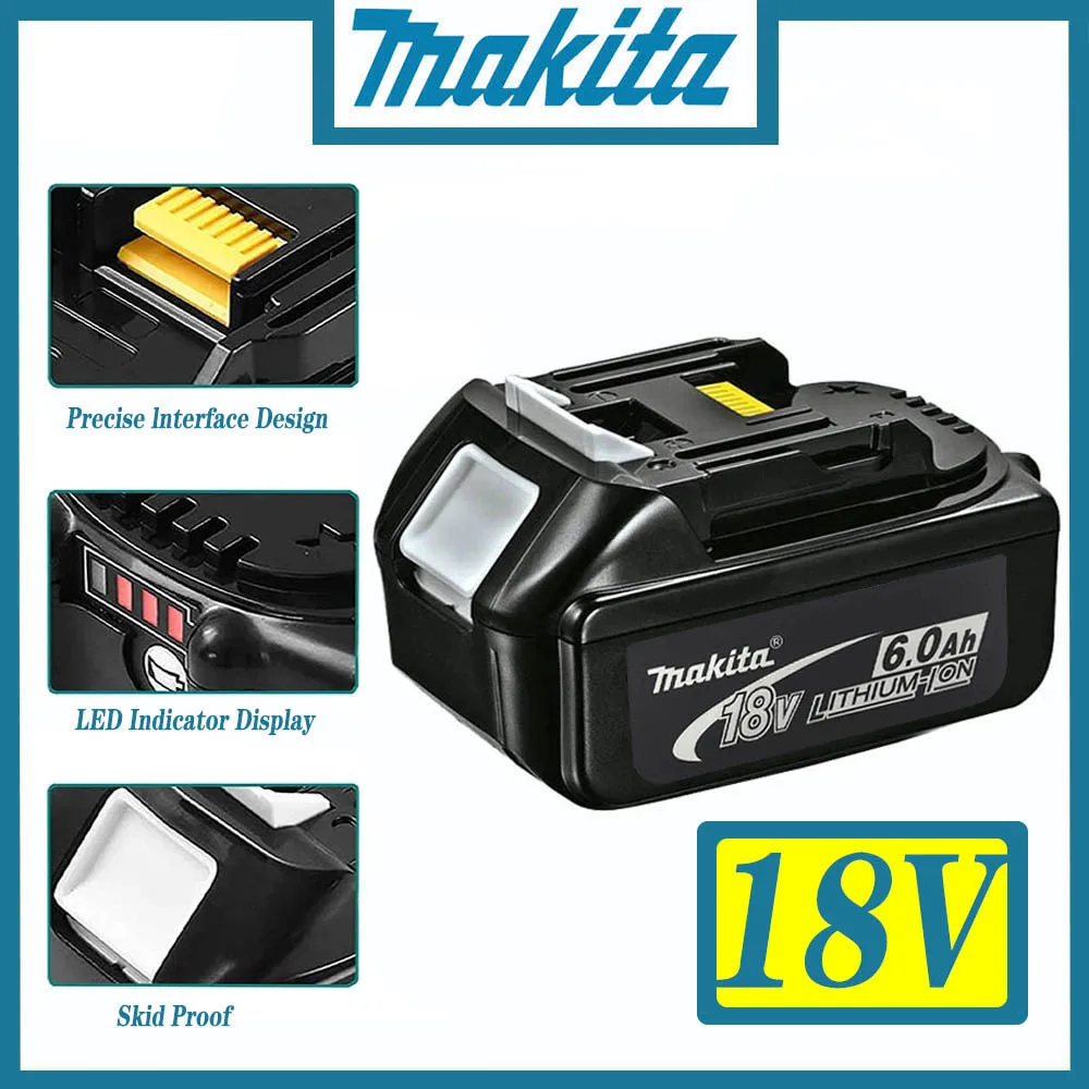 

Replace The LXT BL1860B BL1860 BL1850 With The Latest LEDLlithium Ion Original Makita 18V 6.0Ah Rechargeable Power Tool