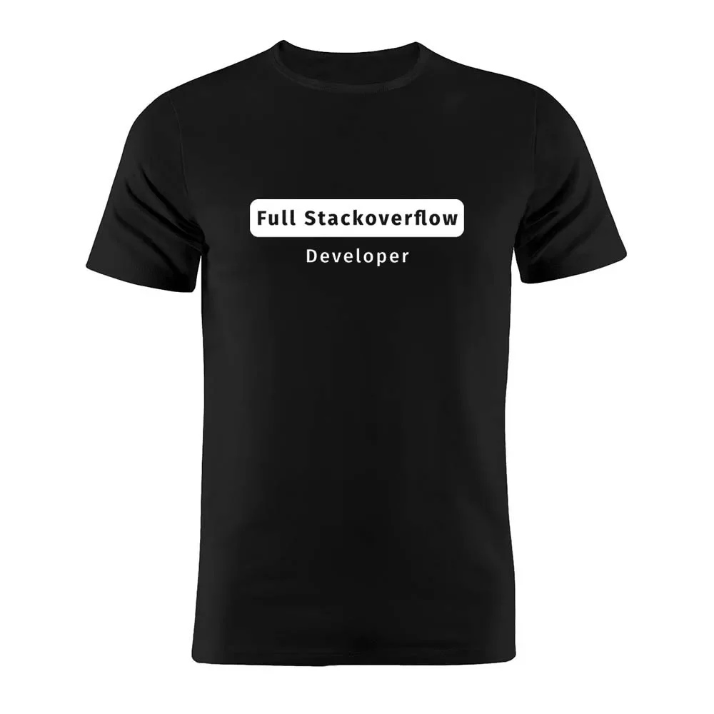 Programming Joke Fullstack Full Stackoverflow Developer Coder Software Programmer Git Github Gift Tee Cotton Unisex T Shirt