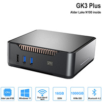 GK3V Mini PC Intel Alder Lake N95 N100 N150 N5095 8GB/16GB 512GB Windows 11 Pro Gaming Computer, 4K 60Hz HDMI VGA Win 11 Minipc