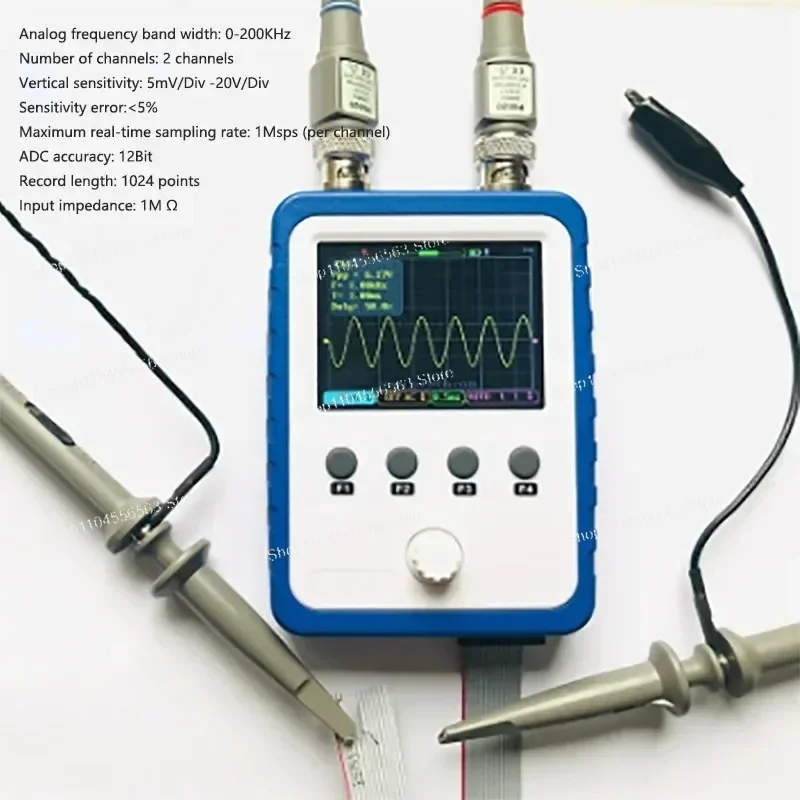 15801 2-in-1 Dual Channel Digital Device - Small Touch Screen Low Frequency Signal Generator with Precise Waveform