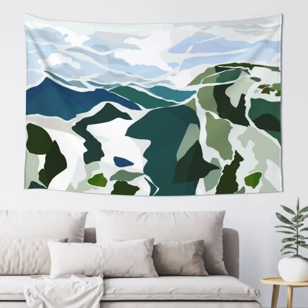 

green mountains Tapestry Wall Decoration Decoration Bedroom Bed Room Decoration Tapestry