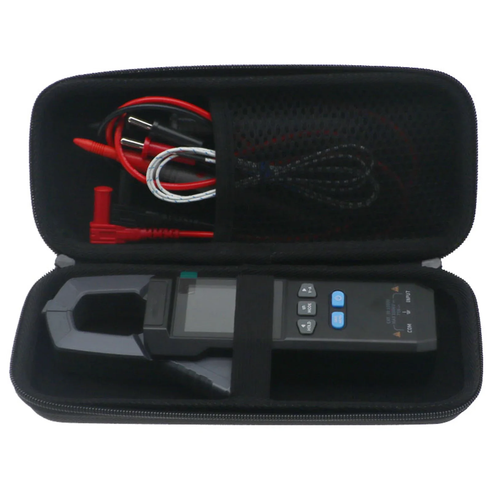Multimeter Storage Case Portable Hard Storage Case with Mesh Pocket for DMC-100 Clamp Meter Digital Multimeter Carry Case