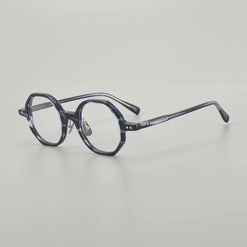 Belight Optical Polygon Handmade Acetate With Nose Pads Retro Vintage Eyeglasses Prescription Lens 2026