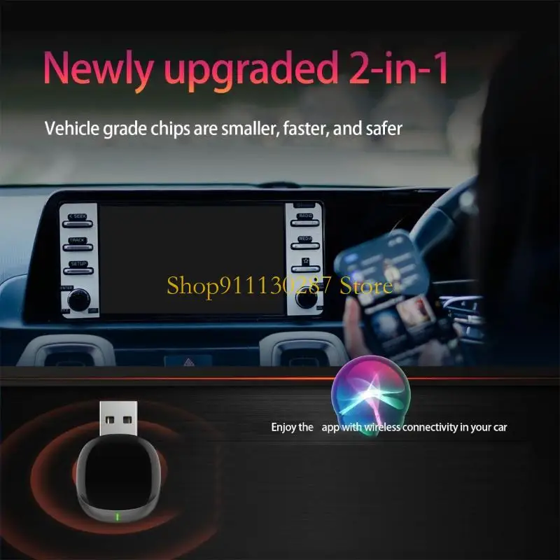 J1HC Dense Radio Dongle 720P Sound Video Output ABS Substance Plan