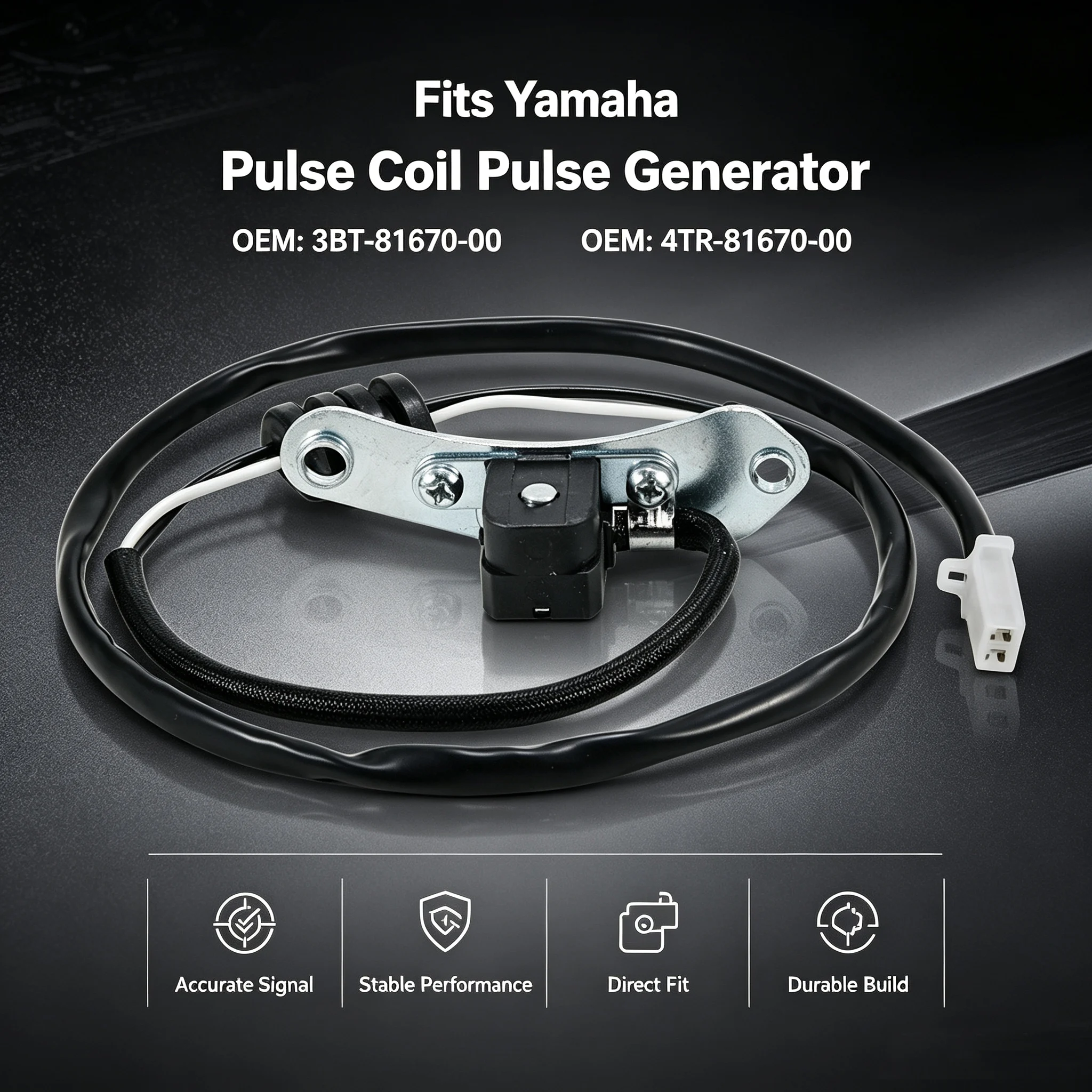 Pulse Coil Pulse Generator For For Yamaha XV400 / XV500 / XV535 XV535S / XV535 XV535H Virago Stator Trigger 3BT-81670-00