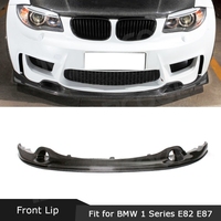 Carbon Fiber Front Lip Spoiler Chin Splitters For BMW 1 Series E82 1M Coupe 2-Door 2011 Bumper Guard Bodykit Car Styling Parts