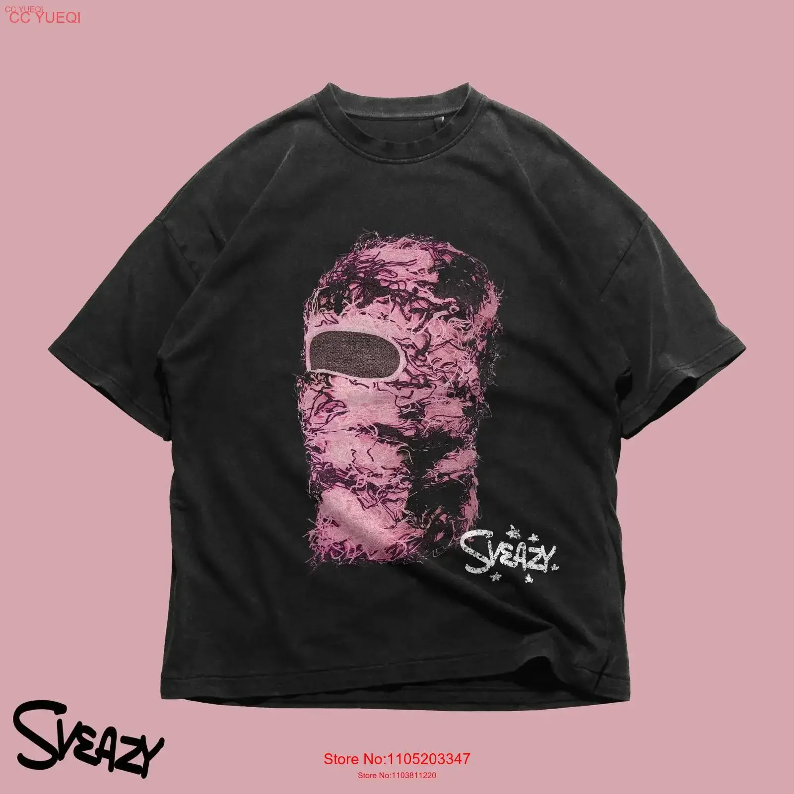 

Розовая футболка Sheisty Y2k, уличная одежда Sveazy, винтажная стильная мужская графика, мягкая дизайнерская одежда, удобная растянутая одежда