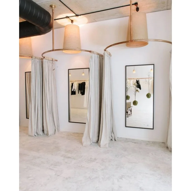 Custom, Wall Mounted Dressing Fitting Room for Boutique Changing Clothes