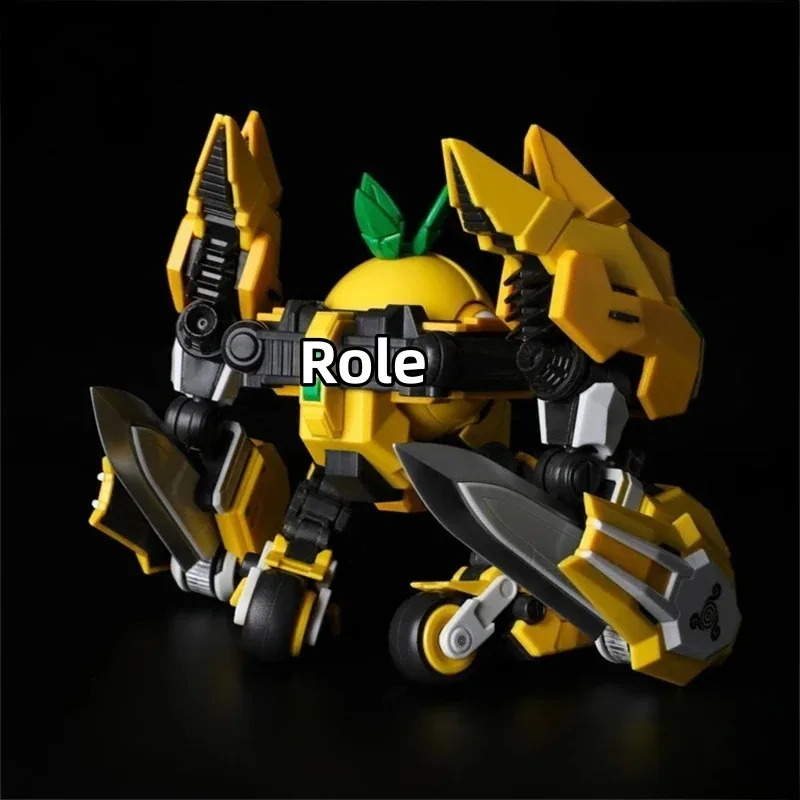 【In Stock】 Robot Pineapple Chopping Mecha Action Assembled Model Hand Figure Children's Toy Gift Collection