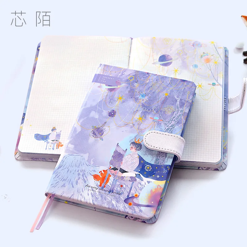 Good Friends In Fairy Tale Hand Drawing Cute Literature Art Exquisite Jotter Ledger Journal Diary Magnetic Notebook