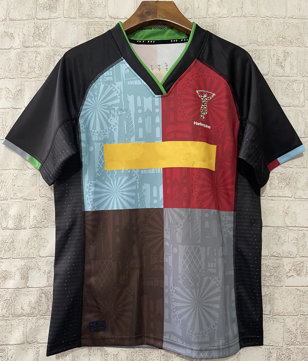 2025 Harlequins RUGBY JERSEY New style Rugby shirt t-shirt s-5xl