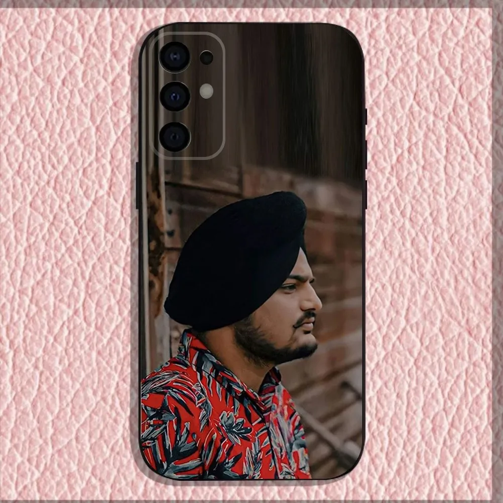 حافظة هاتف S-Sidhu Moose W-Wala لهاتف سامسونج S25، S24، S21، S22، S23، S30، Ultra، S20، Plus، Fe، Lite، Note، 10,9,5G غطاء أسود