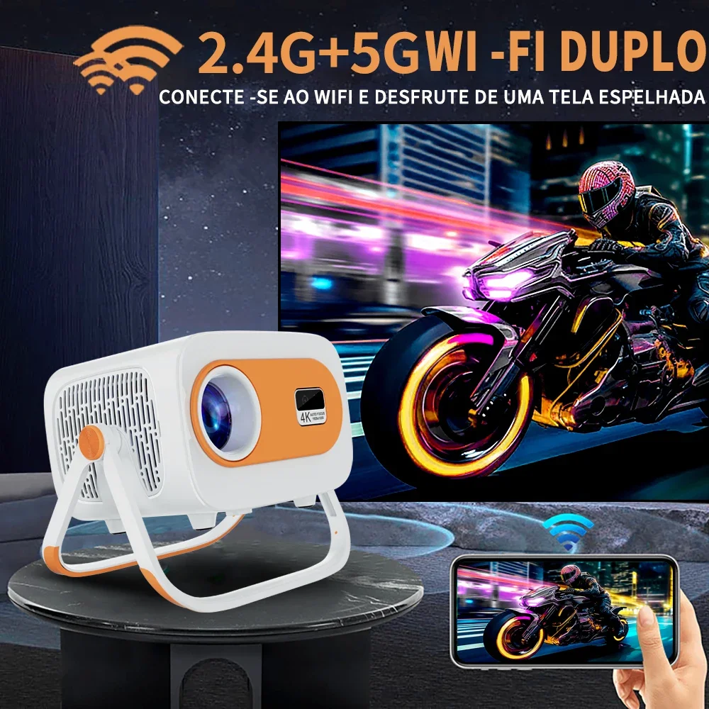Projetor Portátil JY325 Android 13 300 ANSI Foco Automatico WiFi 5G Bluetooth 5 1 suporte 4K 1080P HDMI 200 Polegadas LED #3