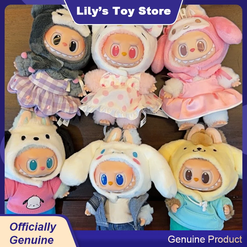 

Popmart The Monsters Labubu Sanrio Family Series Mystery Box My Melody Cartoon Doll Keychain Blind Box Cute Pendant Bag Toy Gift