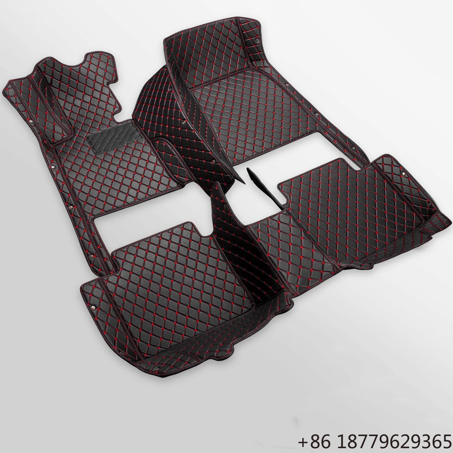 Custom Luxury Leather Car Floor Mats Full Coverage Crossover Fitment 2019-2022