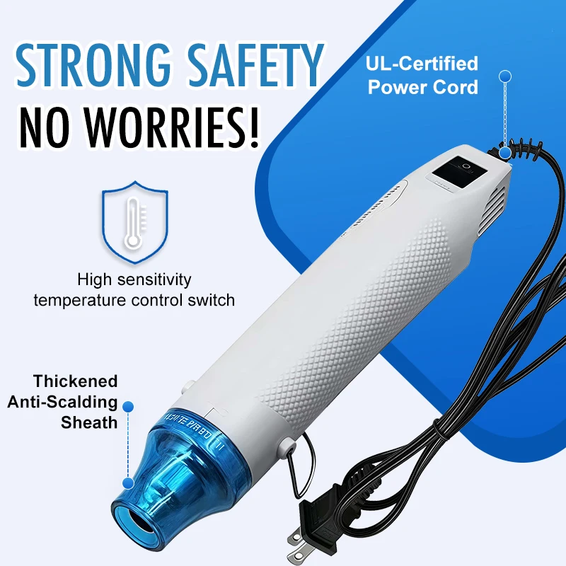 220V ホットエアガンはんだ付け温度ブロワーガン DIY 工芸品電力ホットドライヤーミニヒートガン収縮チューブカーラップ
