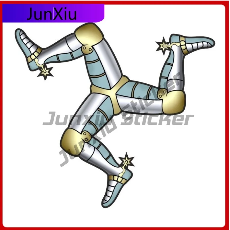 

ISLE OF MAN Anime Car Waterproof Accessory HELMET STICKER HELMET STICKER LAPTOP STICKER TOOLBOX STICKER Car Trendy UV