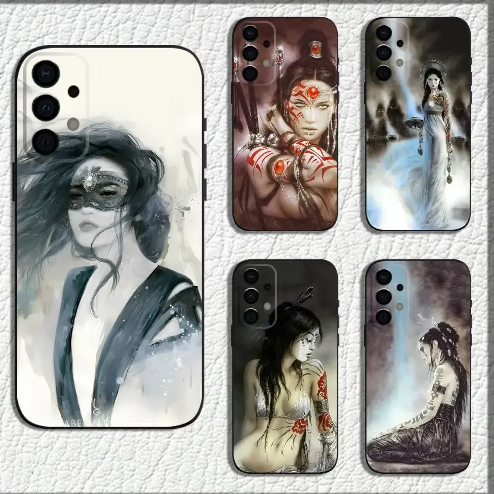 

Luis Royo Art Phone Case For Samsung Galaxy A73,72,71,A52,51,40,41,A22,A32,31,A13,12,Note20 Soft Black Shell