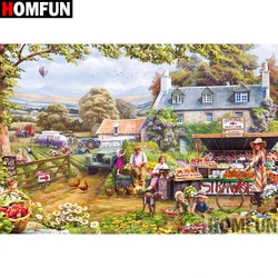 HOMFUN Full Square/Round Drill 5D DIY Diamond Painting