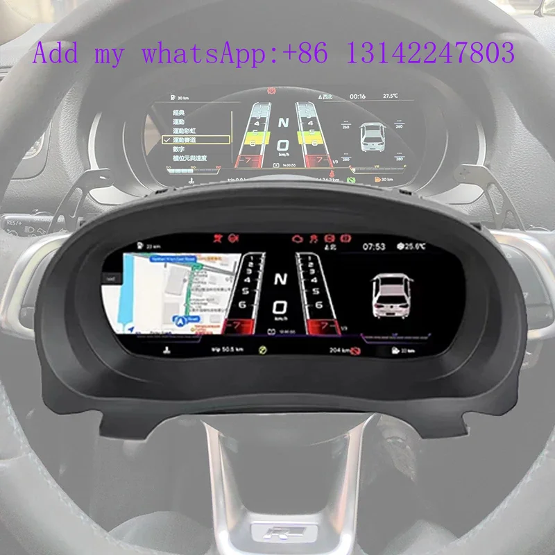 

Smart Meter LCD Speedometer Digital Dashboard Panel Virtual Instrument Cluster CockPit for 6 6R GTI 2008-2018