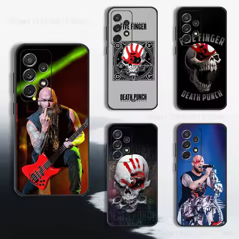 F-Five Finger D-Death PUNCH Phone Case For Samsung S25,S24,S23,S22,S21,S20,S10,S9,Ultra,Plus,Lite,FE,Soft Silicone Black Cover