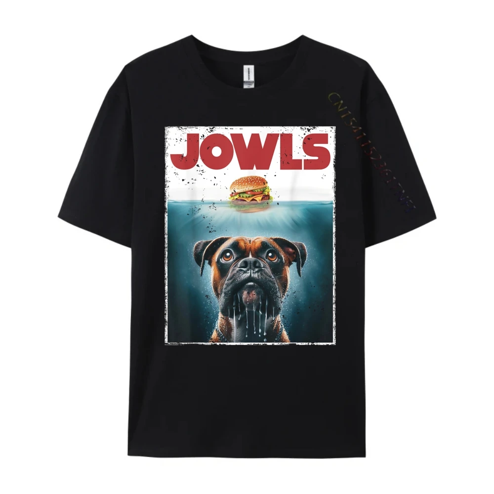 Funny Drooling Boxer Jowls Fawn Dog Mom Dog Dad Burger Anime T Shirts Tshirts Men Mother's Day