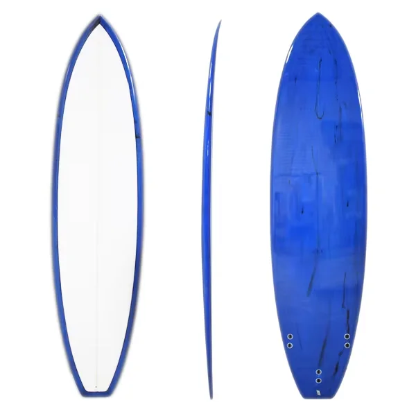 

Factory Customized Logo PU Surfboards Blue Surfing Board
