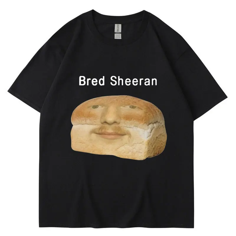 Funny Ed Sheeran Meme Print T Shirts Men Women Humor Creativity Short Sleeve Oversized Casual Spring Summer T-shirt Streetwear