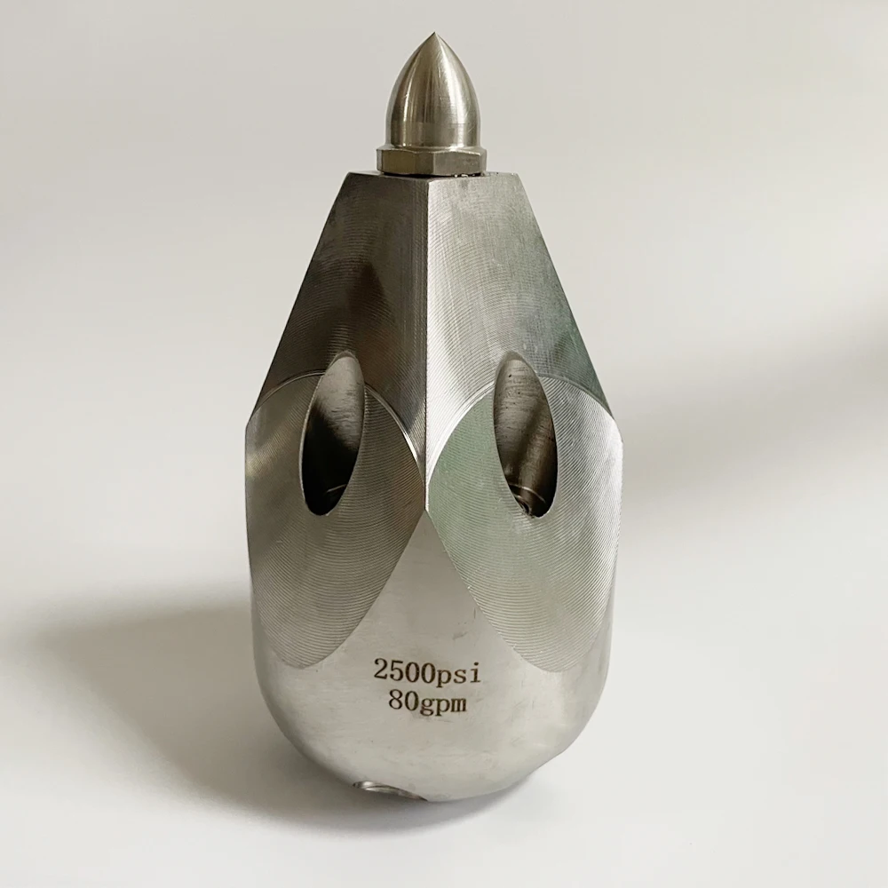 

170L Penetrator Stainless Steel Jetter Nozzle for Sewer Pipe Cleaning