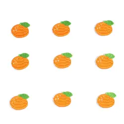 10 pezzi toppa arancione ricamata ferro su adesivi frutta cartone animato distintivo di abbigliamento fai da te cucire su Appliqued per bambini scarpe borsa Patch