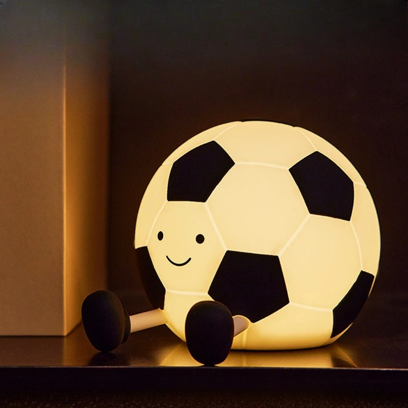 Football night light bedroom bedside night with sleep children confinement special baby feeding eye protection birthday gift