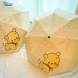 Disney cute Winnie the Pooh rain and shine dual-use umbrella sunscreen UV sun umbrella adult automatic umbrella girl gift