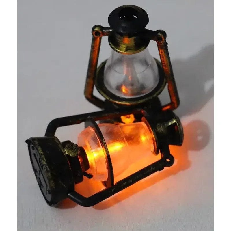 Vintage Mini  Lamp Miniature Oil Lamp Doll House Decorative Accessories Scene Decorations Pretend Games Childrens