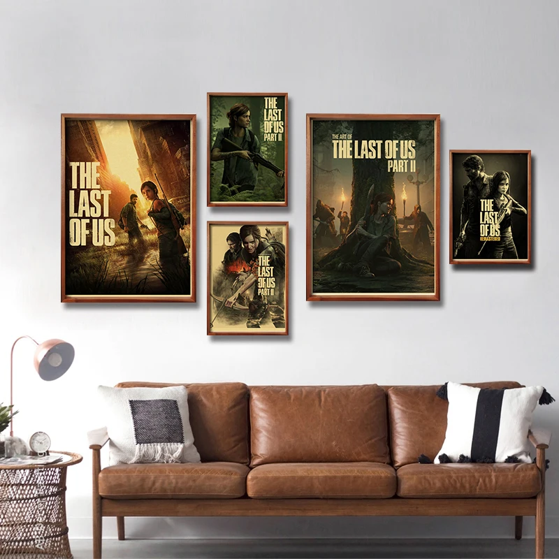 Retro The Last of Us Part 1 2 Poster Kraft Paper Prints Picture DIY Vintage Home Room Bar Cafe Art Wall Decor Aesthetic Painting