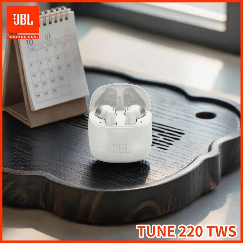 JBL Tune220TWS True Wireless Earphones Ergonomic Comfort Fit Bluetooth5.0 Voice Assistant Support 19H Playtime Headphones