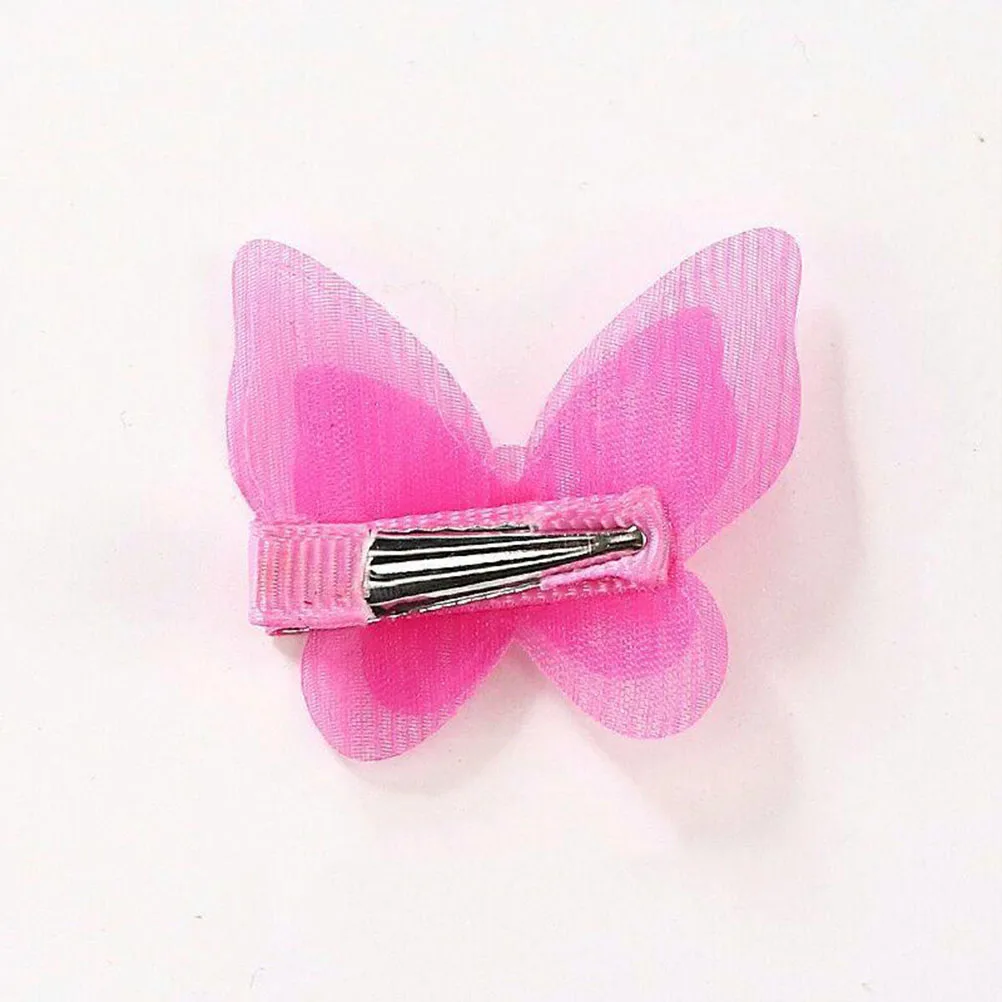 

12PCS Pearl Bowknot Hair Clips Durable Fabric Children Barrette Wedding Party Decoration Headdress Accessories