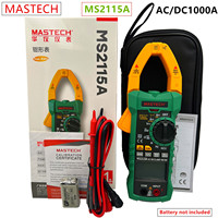 MASTECH MS2115A Multimeter DC AC Current 1000A Digital Clamp Meter True RMS Ammeter NCV Voltage Ohm Tester Multimeter