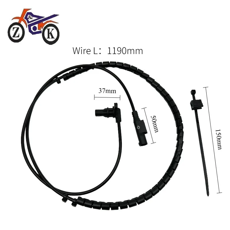 1Pcs Motorcycle ABS Wheel Speed Sensor For Vespa 150 250 300 Primavera150 For Aprilia SR250 SR300 Replace Wheel Sensor 30742153B