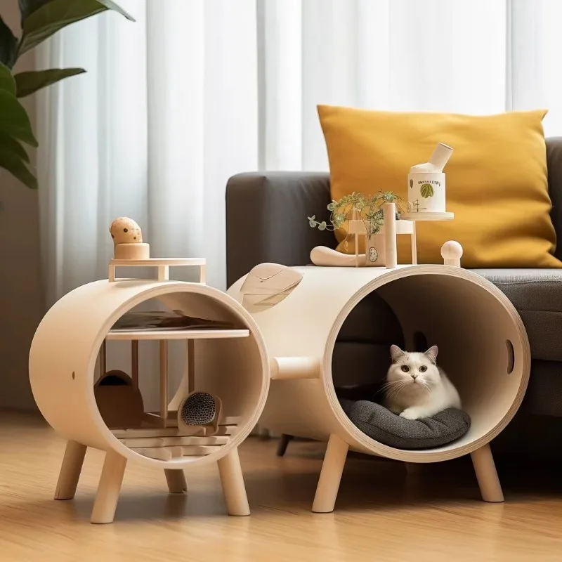 

Bedside table cat house custom pet supplies