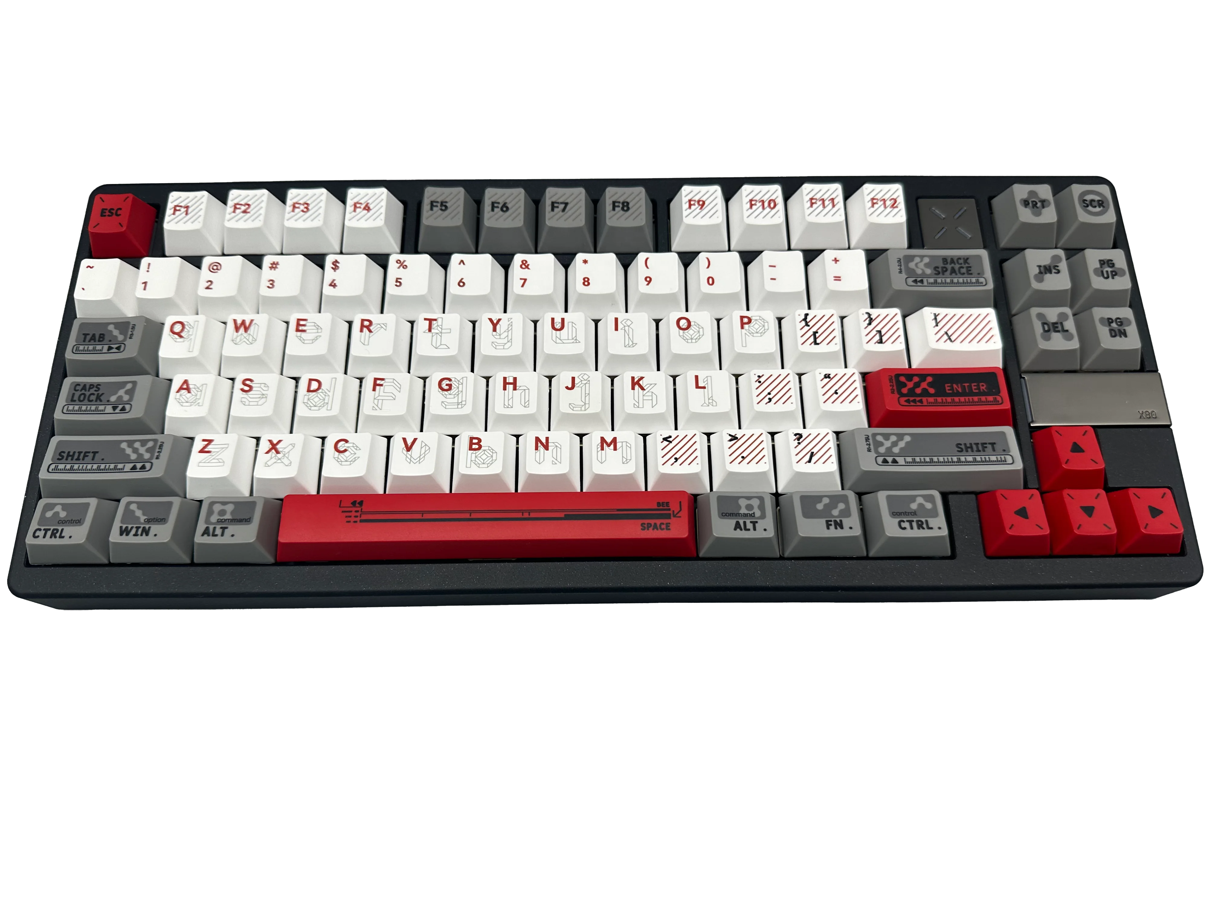 83-Key CNC Keyboard with Dye Sublimated PBT Keycaps Multi-Color 5000mAh Battery Gasket for Gamers