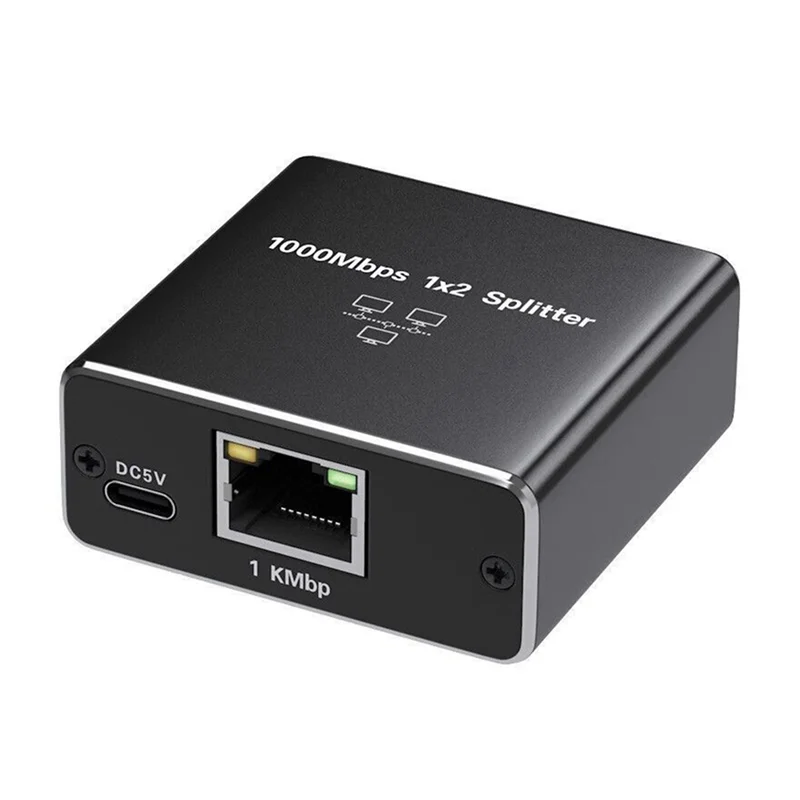

AK51-1 входной 2-выходной разветвитель Gigabit Ethernet, 1000 Мбит/с, высокоскоростной сетевой удлинительный кабель RJ45, разъем Cat5/5E/6/7/8