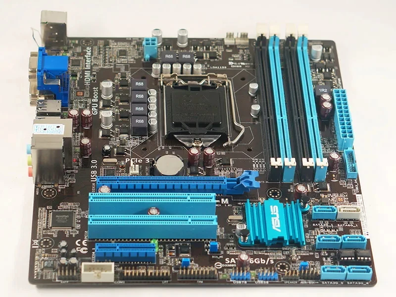ASUS P8B75-M Motherboard LGA 1155 Intel B75 2×DDR3 16GB support Core i3-2130 G2020 3240 2320 3570 3770 G540 cpu Micro ATX