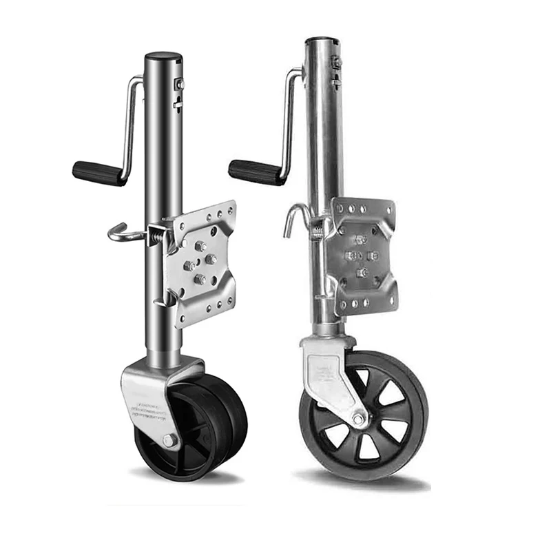 

1500 lbs Trailer Jack with 6/8 Inch Single/Dual Wheel Heavy Duty Swivel Boat Trailer Jack 25cm Lift Bolt-on Trailer Jack for RV
