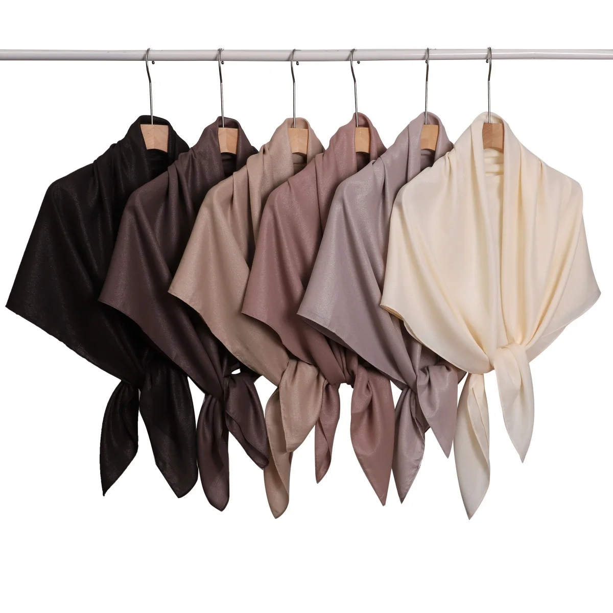 110*110 cm Chiffon Sciarpa Quadrata Donne Musulmane Hijab Foulard Wrap Turbante Scialli Fascia Bandana Fazzoletto Foulard Turbante Mujer