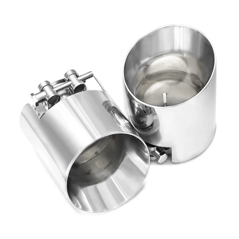2pcs/lot Exhaust Tip For BMW 3 Series G20 G21 Exhaust Pipe Tailpipe 320d 330i 330e 320i Muffler Tip Nozzle Directly Plug Exhaust view 3