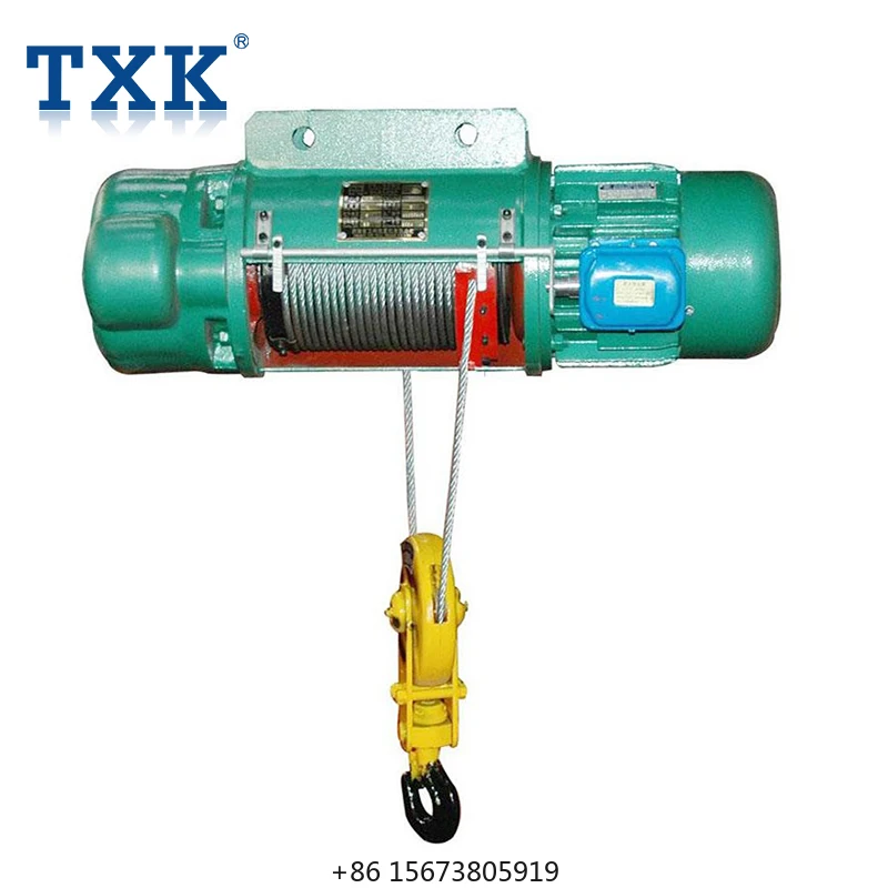 TXK 500Kg, 1Ton,2Ton CD Electric Wire Rope Cable Lift  Motor Hoist